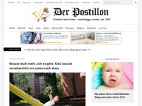 Bild zum Artikel: Wusste nicht mehr, wie es geht: Kind rutscht versehentlich von unten nach oben