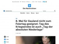 Bild zum Artikel: AfD - 8. Mai für Gauland nicht zum Feiertag geeignet: Der Tag des Kriegsendes ist auch ein 'Tag der absoluten Niederlage'