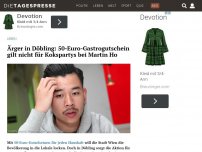 Bild zum Artikel: Ärger in Döbling: 50-Euro-Gastrogutschein gilt nicht für Kokspartys bei Martin Ho