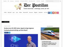 Bild zum Artikel: Konkurrenz für Bill Gates: Apple bringt eigenen Gedankenkontrollchip auf den Markt