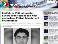 Bild zum Artikel: Radfahrer (55) mit großer Schere mehrfach in den Kopf gestochen: Polizei fahndet mit Phantombild