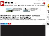 Bild zum Artikel: Polizeigewalt: Neues Video aufgetaucht: Drei statt nur einem Polizisten knieten auf George Floyd