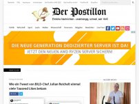 Bild zum Artikel: Wie ein Tweet von BILD-Chef Julian Reichelt einmal viele Tausend Likes bekam