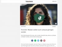 Bild zum Artikel: Forscher: Masken sollten auch zuhause getragen werden