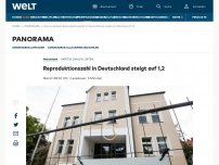 Bild zum Artikel: Reproduktionszahl in Deutschland steigt am Montag auf 1,2
