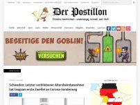 Bild zum Artikel: Schweden: Letzter verbliebener Altersheimbewohner hat langsam erste Zweifel an Corona-Sonderweg