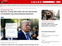 Bild zum Artikel: US-Politik im News-Ticker - Bericht: Trump will mehr als ein Viertel der US-Soldaten aus Deutschland abziehen