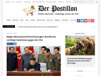 Bild zum Artikel: Wegen Menschenrechtsverletzungen: Nordkorea verhängt Sanktionen gegen die USA