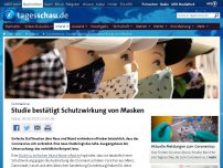 Bild zum Artikel: Coronavirus: Studie bestätigt Schutzwirkung von Masken