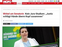 Bild zum Artikel: Wirbel um Senatorin : Kein Jura-Studium: „Justiz schlägt Hände überm Kopf zusammen“