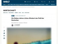 Bild zum Artikel: Die Sieben-Jahres-Lücke offenbart den Fleiß der Deutschen