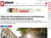 Bild zum Artikel: Zu große Wohnungen: Allein auf 100 Quadratmetern: So viel Wohnraum würde frei, wenn Senioren umziehen