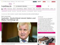 Bild zum Artikel: Seehofer: Deutschland nimmt Italien und Malta Flüchtlinge ab