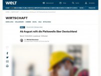 Bild zum Artikel: Ab August rollt die Pleitewelle über Deutschland