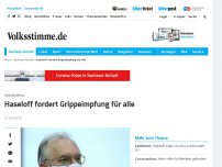 Bild zum Artikel: Haseloff fordert Grippeimpfung für alle