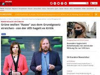 Bild zum Artikel: Merkel wünscht sich Debatte - Grüne wollen 'Rasse' aus dem Grundgesetz streichen - von der AfD hagelt es Kritik