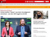 Bild zum Artikel: Merkel wünscht sich Debatte - Grüne wollen 'Rasse' aus dem Grundgesetz streichen - von der AfD hagelt es Kritik