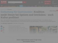 Bild zum Artikel: Koalition senkt Mehrwertsteuer für Wirte und Kulturveranstalter