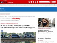 Bild zum Artikel: München - Trotz Durchsagen der Polizei München: Abstände wurden oft nicht eingehalten