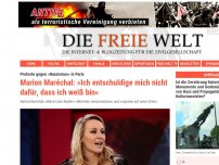 Bild zum Artikel: Marion Maréchal: »Ich entschuldige mich nicht dafür, dass ich weiß bin«