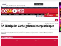 Bild zum Artikel: 92-Jährige im Vorbeigehen niedergeschlagen