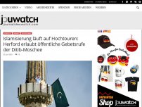 Bild zum Artikel: Islamisierung läuft auf Hochtouren: Herford erlaubt öffentliche Gebetsrufe der Ditib-Moschee