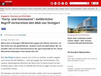 Bild zum Artikel: Angespitzt - Kolumne von Ulrich Reitz - 'Party und Eventszene': Gefährlicher Begriff verharmlost den Mob von Stuttgart