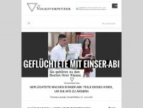 Bild zum Artikel: Geflüchtete machen Einser-Abi: Teile dieses Video, um die AfD zu ärgern