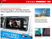 Bild zum Artikel: Emotionale Nachricht nach Angriffen auf Beamte - Ein Polizist klagt an: 'Beleidigt, bespuckt, tätlich angegriffen, bis ins Private bedroht'