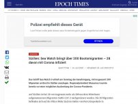 Bild zum Artikel: Sizilien: Sea Watch bringt über 200 Bootsmigranten – 28 davon mit Corona infiziert