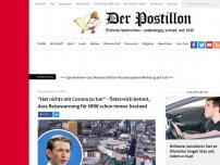 Bild zum Artikel: 'Hat nichts mit Corona zu tun' - Österreich betont, dass Reisewarnung für NRW schon immer bestand