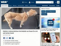 Bild zum Artikel: Datteln: Unterernährtes Kind bettelt um Essen für sich und seinen Hund