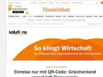 Bild zum Artikel: Kampf gegen Coronavirus: Einreise nur mit QR-Code: Griechenland verschärft Reiseregeln