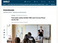 Bild zum Artikel: Fast jeder zweite Schüler fällt nach Corona-Pause durchs Abi