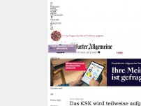 Bild zum Artikel: F.A.Z. exklusiv: Das KSK wird teilweise aufgelöst