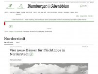 Bild zum Artikel: Kreis Segeberg: Vier neue Häuser für Flüchtlinge in Norderstedt