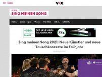 Bild zum Artikel: 2021 werden wieder Songs getauscht