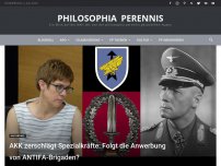 Bild zum Artikel: AKK zerschlägt Spezialkräfte: Folgt die Anwerbung von ANTIFA-Brigaden?