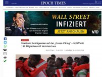 Bild zum Artikel: Streit und Schlägereien auf der „Ocean Viking“ – Schiff mit 180 Migranten ruft Notstand aus