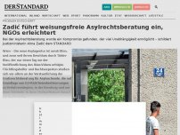 Bild zum Artikel: Zadić führt weisungsfreie Asylrechtsberatung ein, NGOs erleichtert