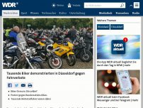 Bild zum Artikel: Tausende Biker demonstrierten in Düsseldorf gegen Fahrverbote