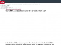 Bild zum Artikel: 'Nicht mehr verhältnismäßig': Lockdown im Kreis Gütersloh gerichtlich aufgehoben