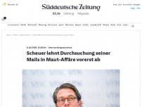 Bild zum Artikel: Untersuchungsausschuss: Scheuer lehnt Durchsuchung seiner Mails in Maut-Affäre vorerst ab