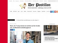 Bild zum Artikel: Mann, der Trump einmal von weitem auf der Straße sah, veröffentlicht Enthüllungsbuch