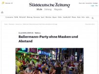 Bild zum Artikel: Mallorca: Ballermann-Party ohne Masken und ohne Abstand