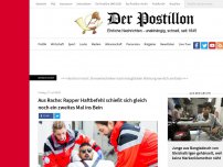 Bild zum Artikel: Aus Rache: Rapper Haftbefehl schießt sich gleich noch ein zweites Mal ins Bein