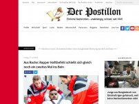 Bild zum Artikel: Aus Rache: Rapper Haftbefehl schießt sich gleich noch ein zweites Mal ins Bein