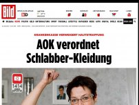 Bild zum Artikel: Krankenkasse verweigert Hautstraffung - AOK verordnet Schlabber-Kleidung