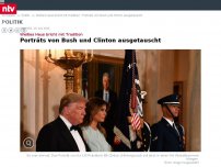 Bild zum Artikel: Weißes Haus bricht mit Tradition: Porträts von Bush und Clinton ausgetauscht