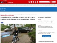 Bild zum Artikel: Schwerer Verlauf von Covid-19 - Junge Hamburgerin kann auch Monate nach Corona-Infektion kaum ohne Rollator laufen